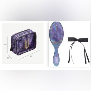 Conair Wicked Purple Double Zip Organizer - Makeup Organizer AND BRUSH NEW